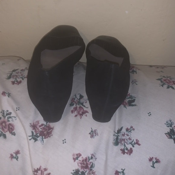 Aquatalia by Marvin K Sacchetto Slip On Wedge Size 8.5 Suede Leather Cap Toe - Picture 6 of 8